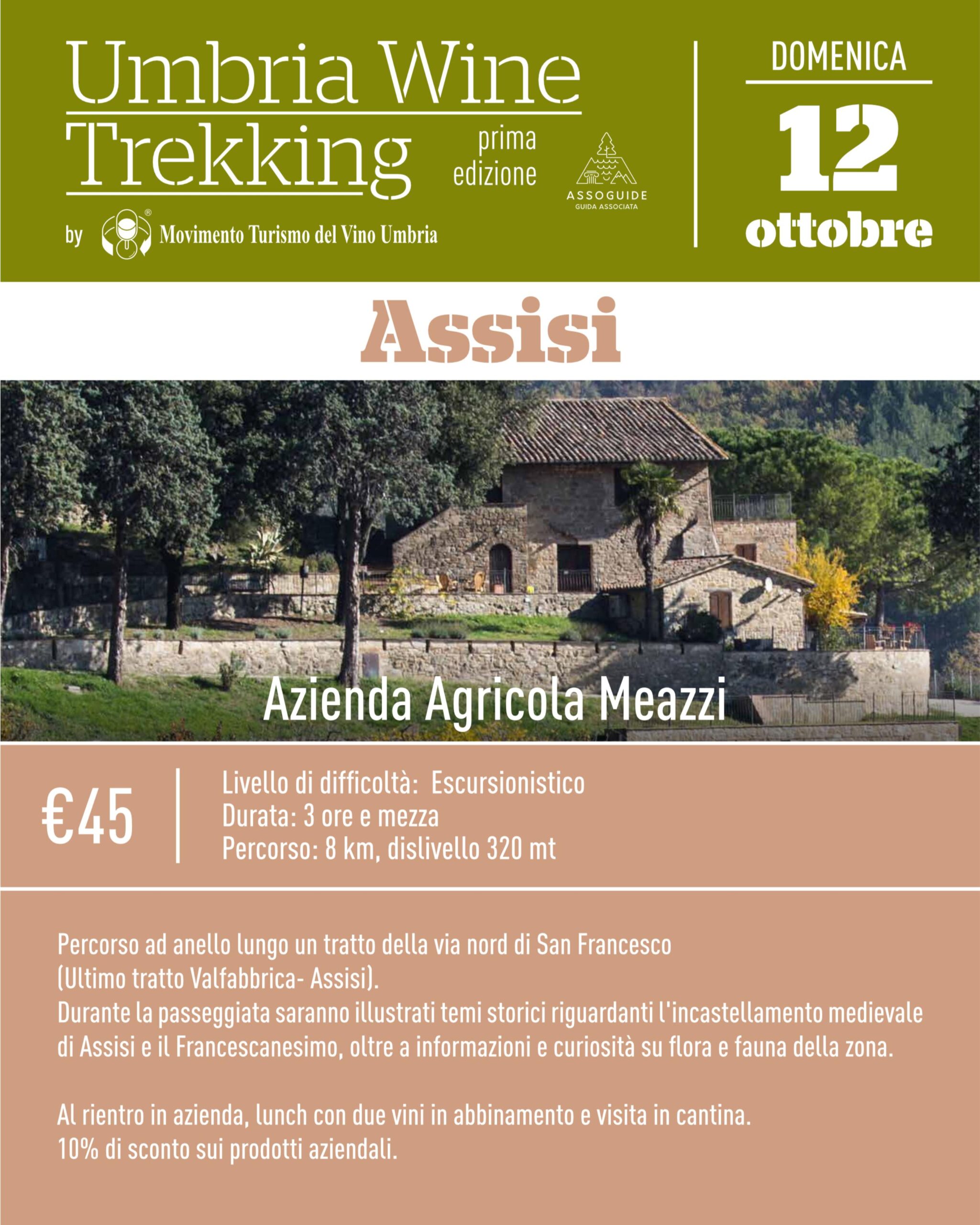 post Wine Trekking Umbria - Assisi