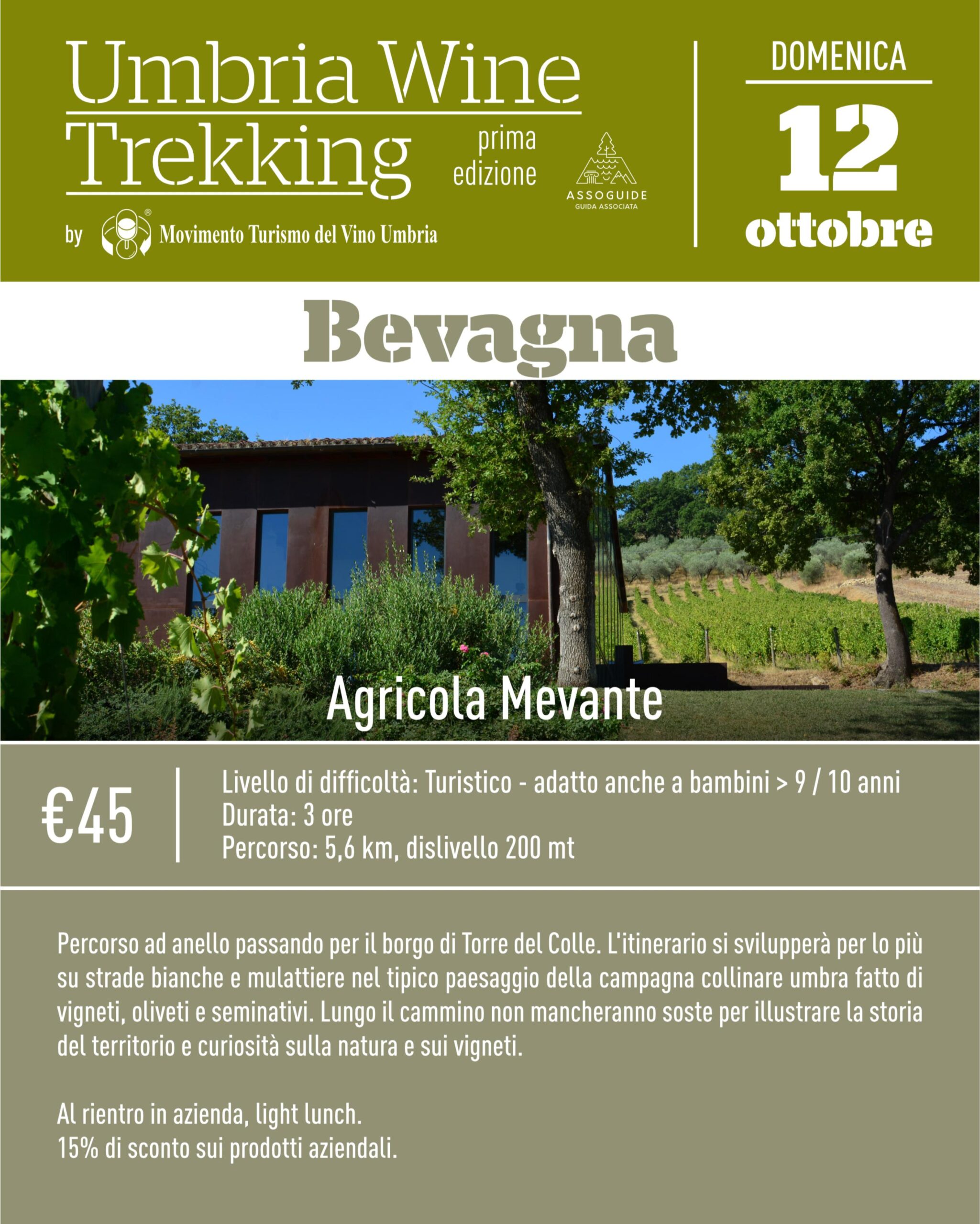 post Wine Trekking Umbria - Bevagna