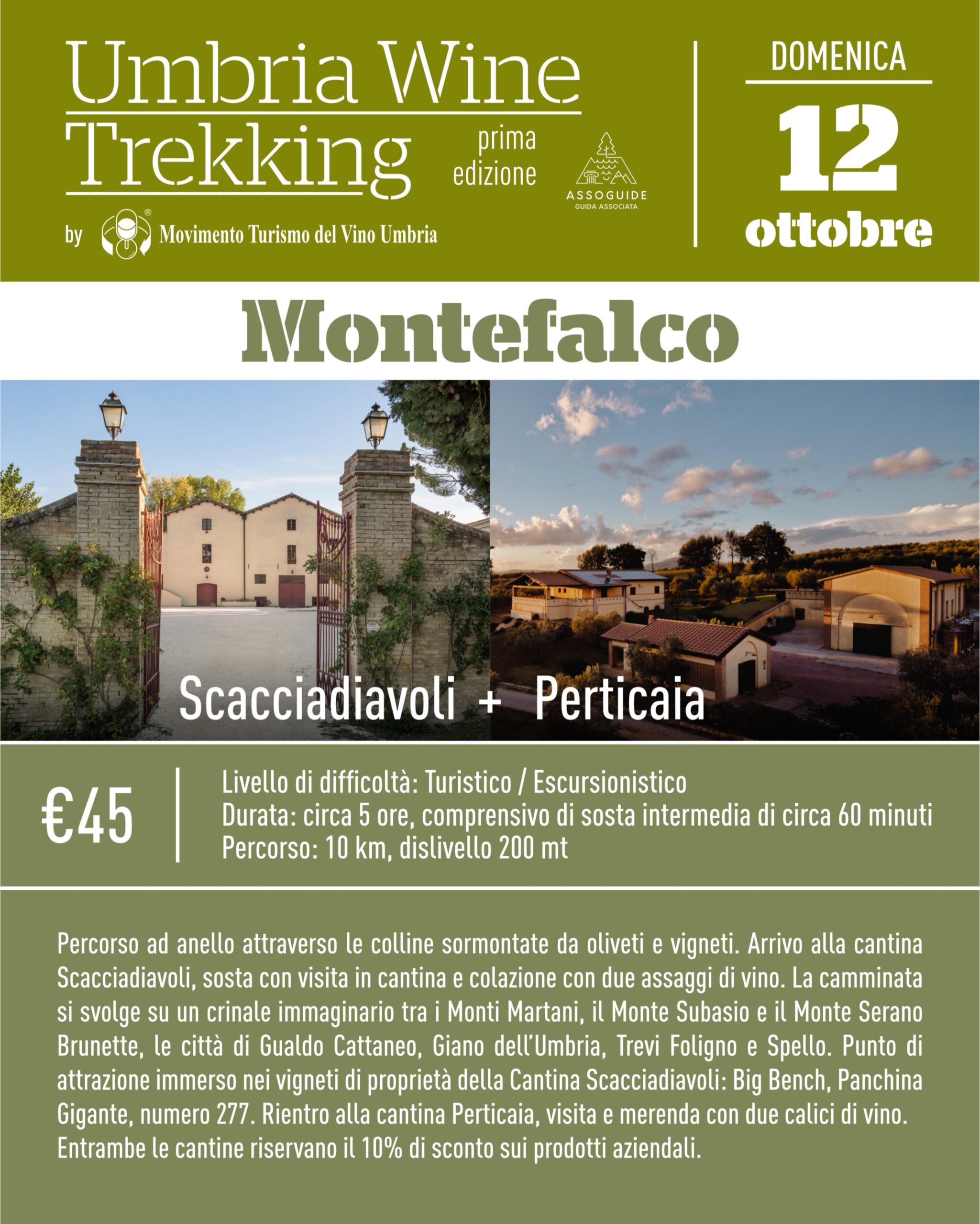 post Wine Trekking Umbria - Montefalco