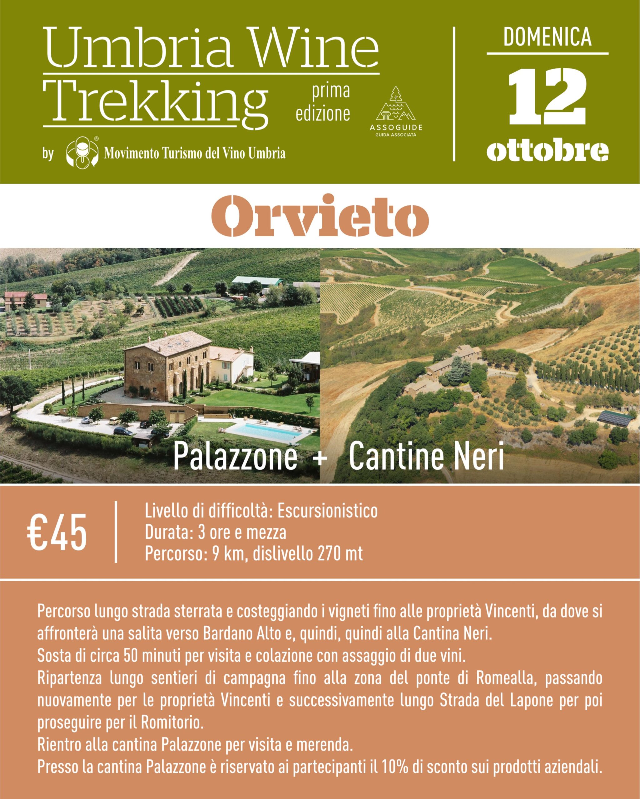 post Wine Trekking Umbria - Orvieto