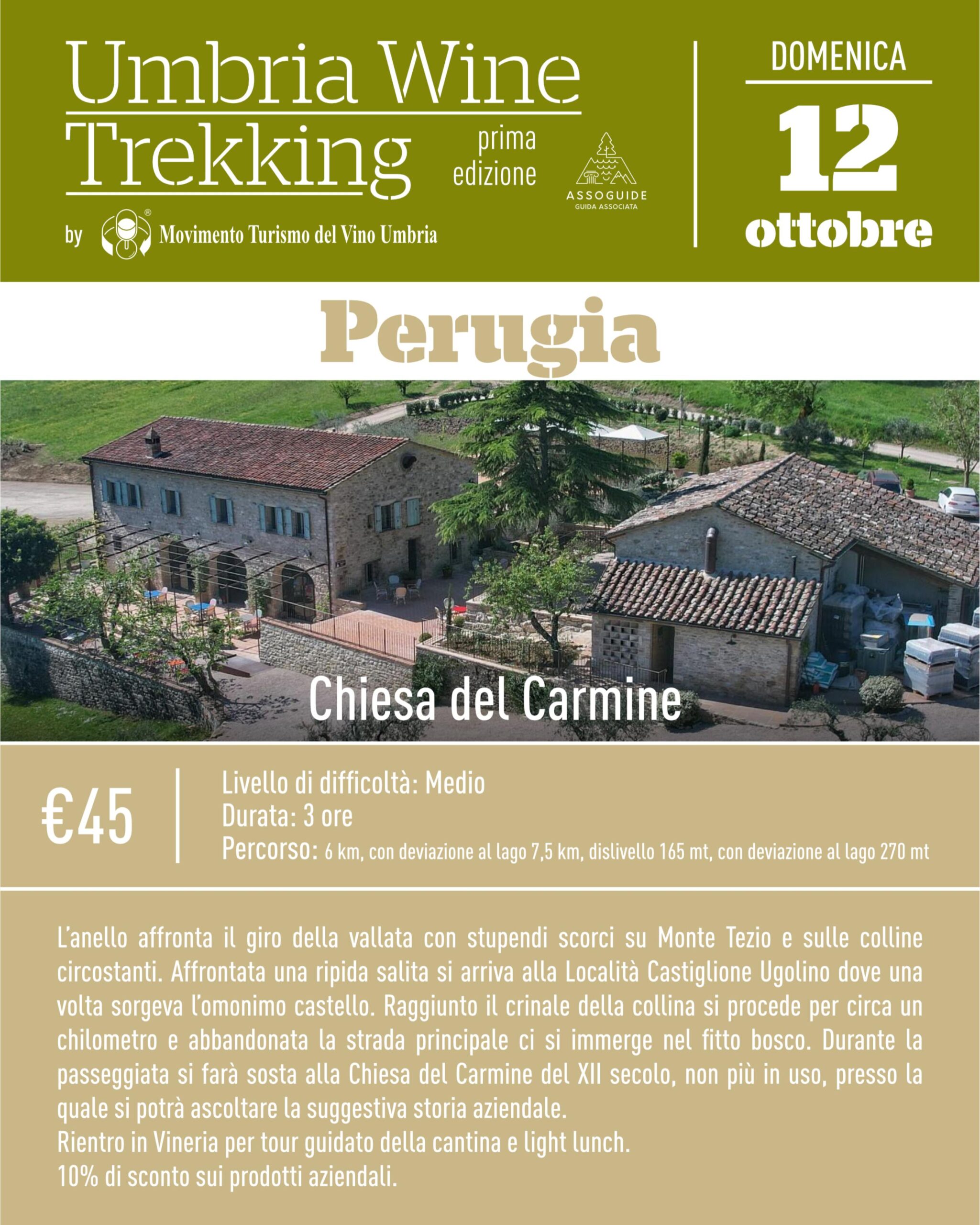 post Wine Trekking Umbria - Perugia