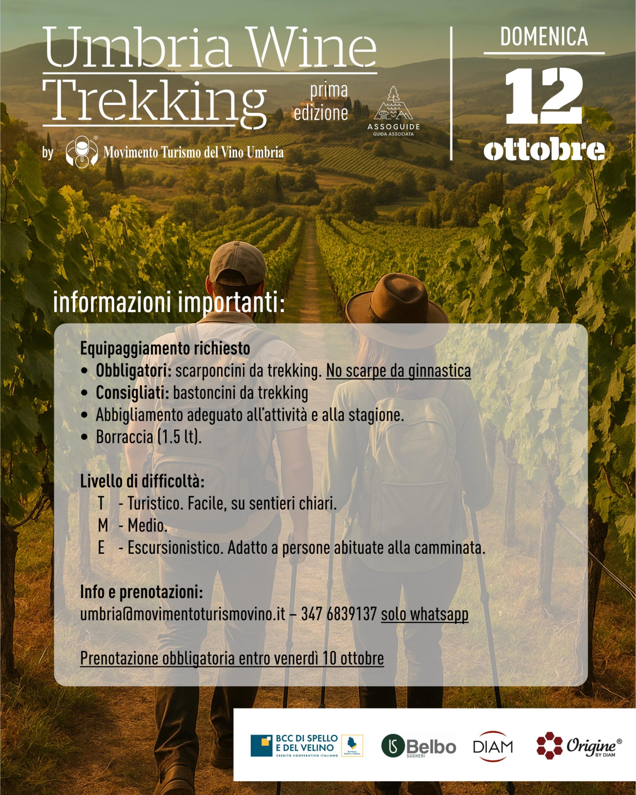 post informazioni Wine Trekking Umbria